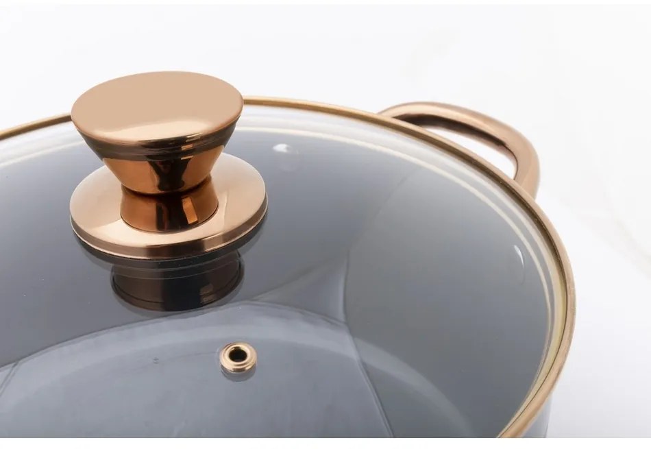 Oală cu capac Lamart LT1241 Orro diametru 24cm, diam. 24 cm
