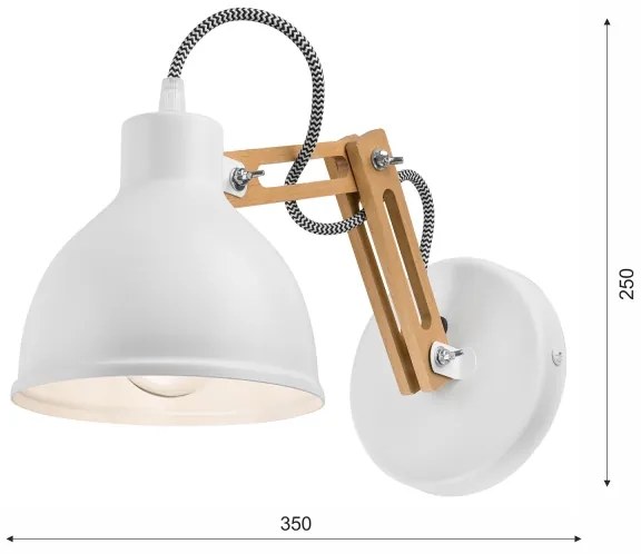 Lampă de perete MARCELLO 1xE27/60W/230V