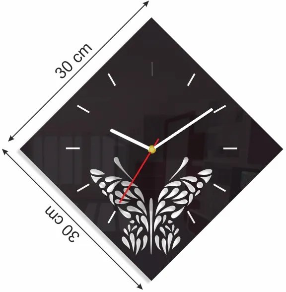 Ceas de perete cu fluture