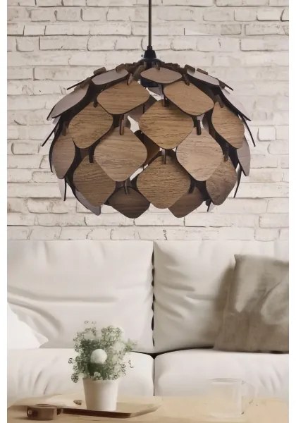 Lustră pe cablu 1xE27/40W/230V maro