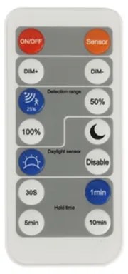 Plafonieră LED dimabilă cu senzor de mișcare ULTRA SLIM LED/18W/230V 30x30 cm + telecomandă