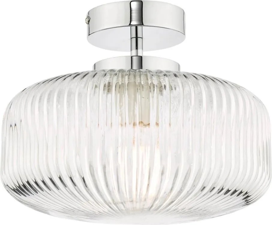 Där Lighting RIV5208 -Plafonieră aplicată pentru baie RIVA 1xE27/60W/230V IP44 crom