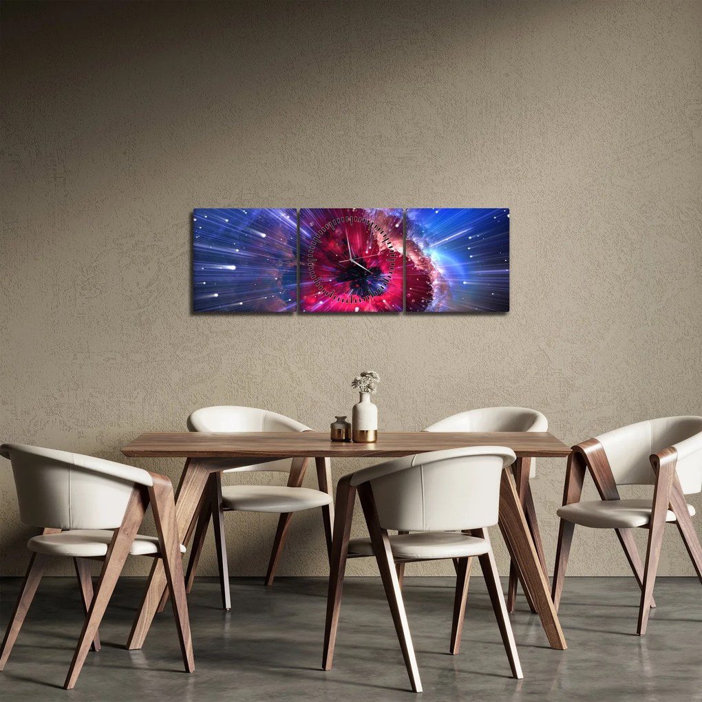 Tablou - Energia universului (cu ceas) (90x30 cm)