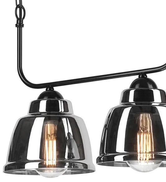 Lustră pe lanț MARIO 3xE27/60W/230V crom