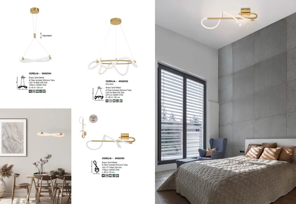 Lustra LED dimabila moderna, design deosebit CERELIA NVL-9082092