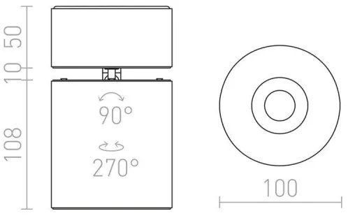 Spot LED CONDU LED/20W/230V negru RED-Design Rendl-R12840