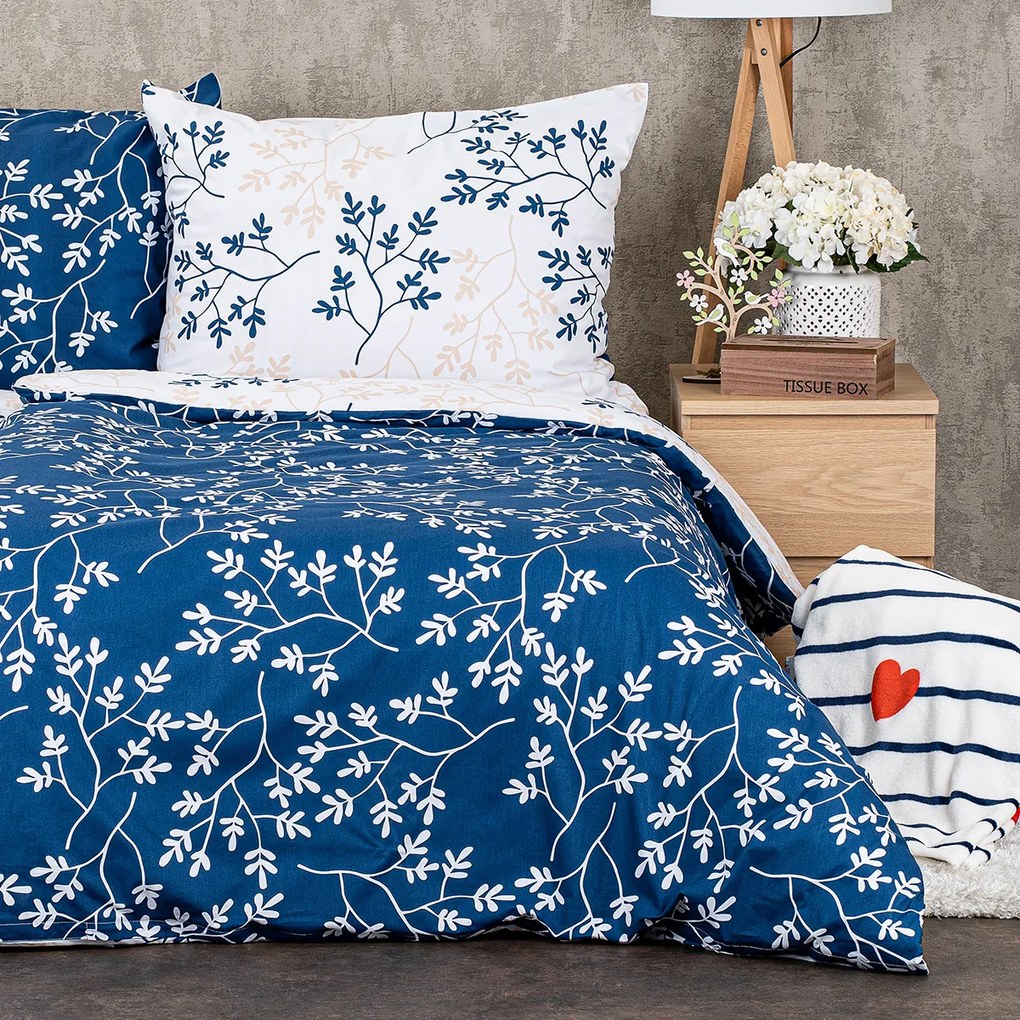 Lenjerie de pat din bumbac 4Home Harmony albastru,140 x 200 cm, 70 x 90 cm, 140 x 200 cm, 70 x 90 cm