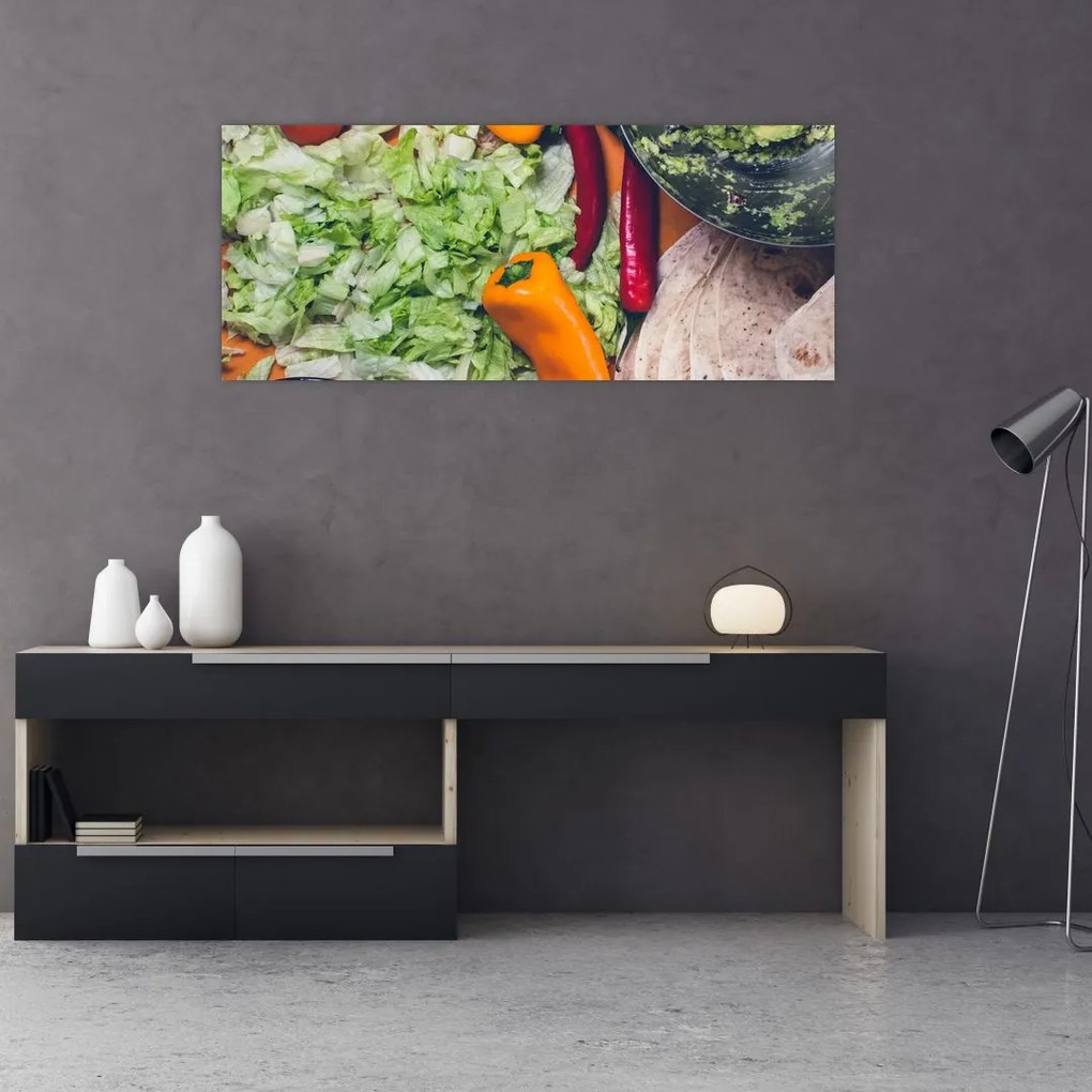 Tablou cu legume (120x50 cm)