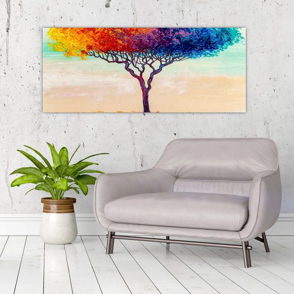 Tablou cu pom pictat (120x50 cm)