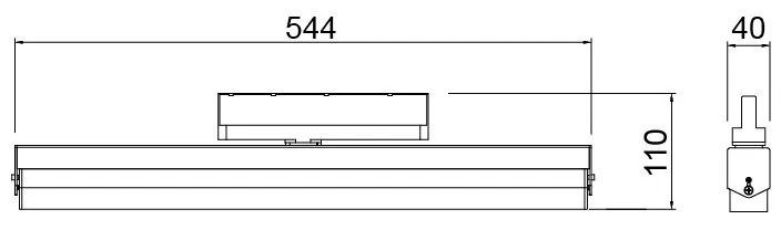 Modul alb liniar LED 3000K, Accesoriu pentru sine trifazate Mantra, CRETA MA-8359