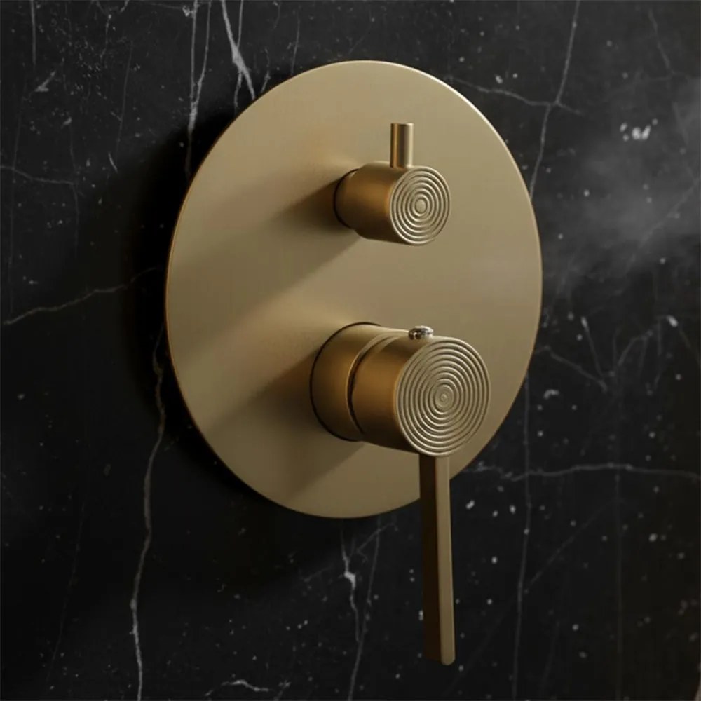 Set de dus incastrat Rea Foster auriu periat + BOX