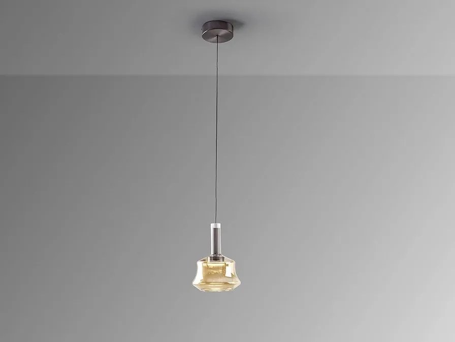 Pendul LED modern design decorativ Scarlet 1L amber
