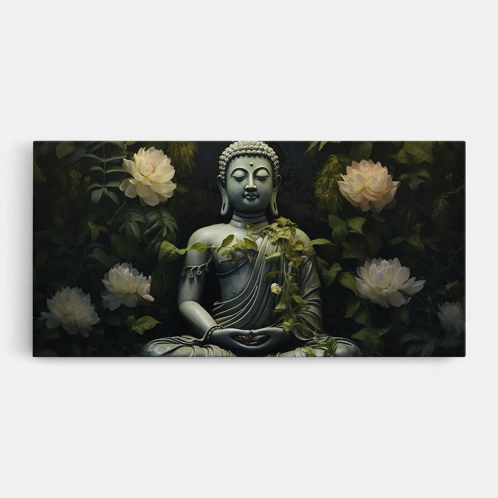 Tablou Canvas, 60x120cm, Dormitor si Living, Moderne, Buddha, Proud Buddha Statue