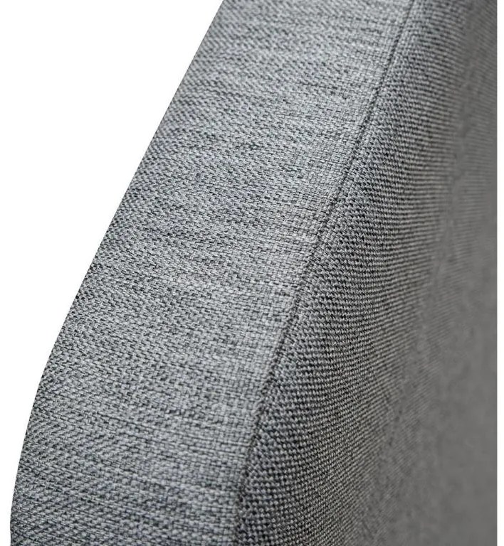 Pat tapitat MALMO 90x200 cm gri Saltele: Cu saltele Coco Maxi 23 cm