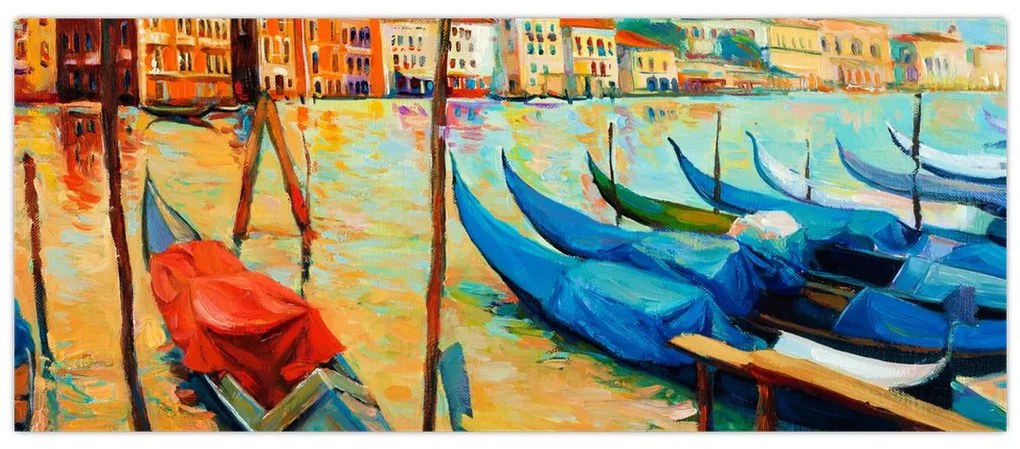 Tablou - Port în Veneția (120x50 cm)
