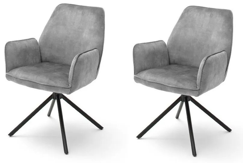 Scaun de dining NEXORO, gri, 1 buc.