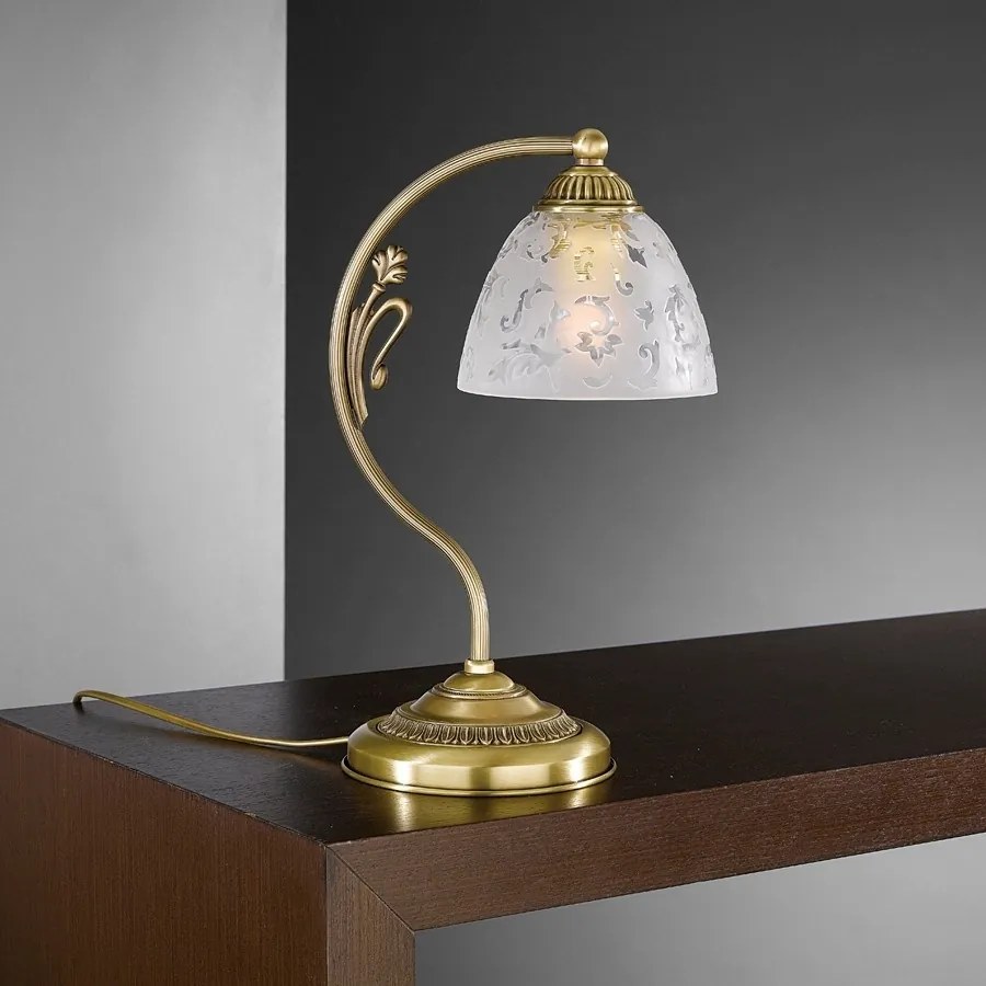 Veioza/Lampa de masa din alama design italian H-34cm 6252