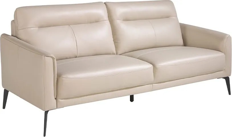 Canapea 3 locuri eleganta, design italian Cowhide leather taupe grey