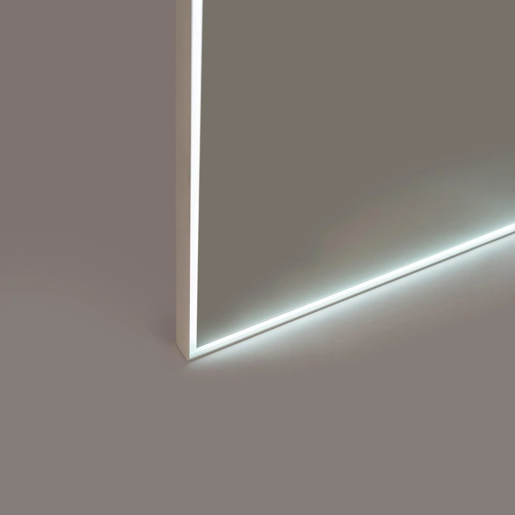 STONES Oglindă de perete cu lumină L (100 x 80 cm) H. 5cm | Aosom Romania