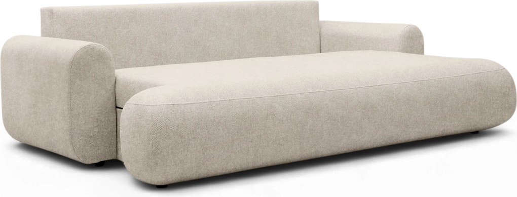 Canapea extensibilă pentru dormit Lotulis - chenille bej deschis Vibe 06