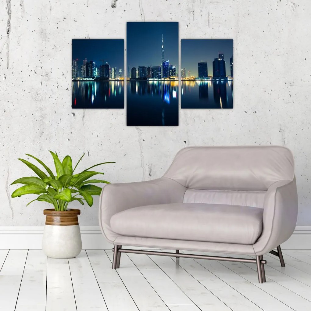 Tablou cu orașul nocturn (90x60 cm)