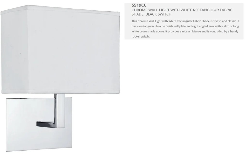 Aplica perete moderna Wall crom 5519CC SRT