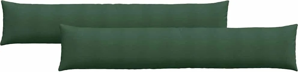 vidaXL Perne pentru canapea 2 pcs Verde închis 200 x 40 cm