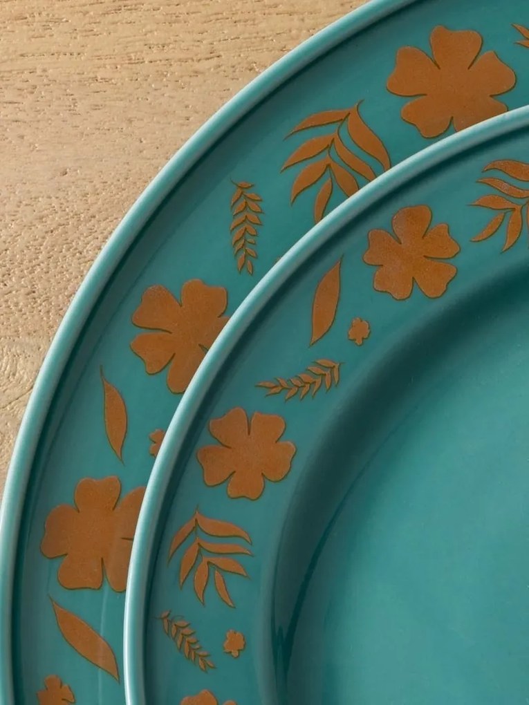 Farfurie din ceramica, D27cm, Flower