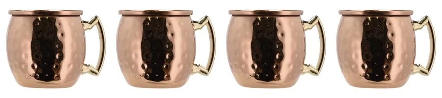 Căni arămii 4 buc. din oțel 80 ml Moscow Mule – Lyngby Glas