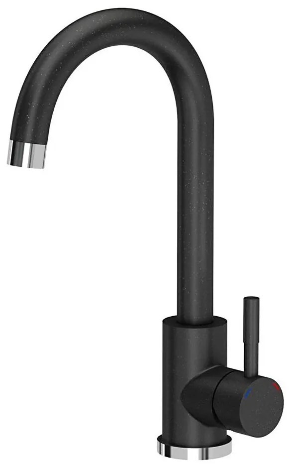 Samona - Baterie pentru chiuvetă 32 cm, granit/negru