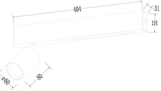 Spot LED MAGNET LED/5W/230V + 1xGU10/60W 3000/4000K alb