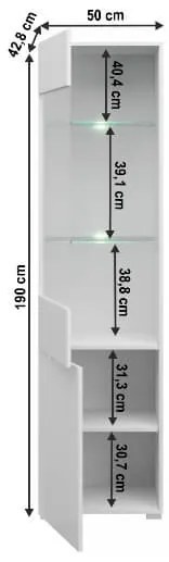 Living alb/alb extra luciu, GLOBAL293