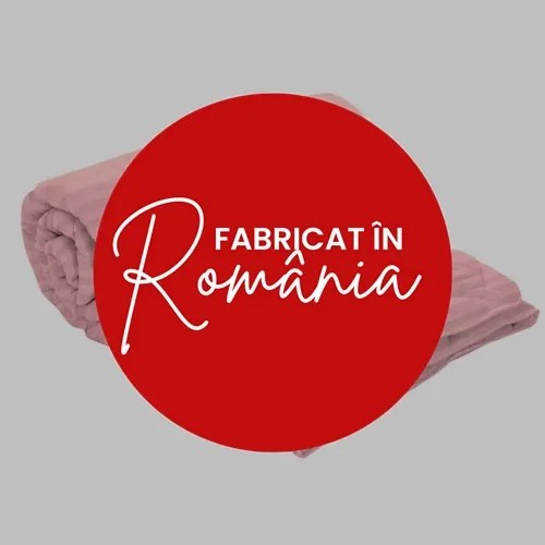 Set pilota iarna, umplutura lana, material damasc policoton, 180x210cm, matlasata, roz, Pucioasa cu 2 perne, matlasate, antialergice, 50x70cm, albe, Pucioasa