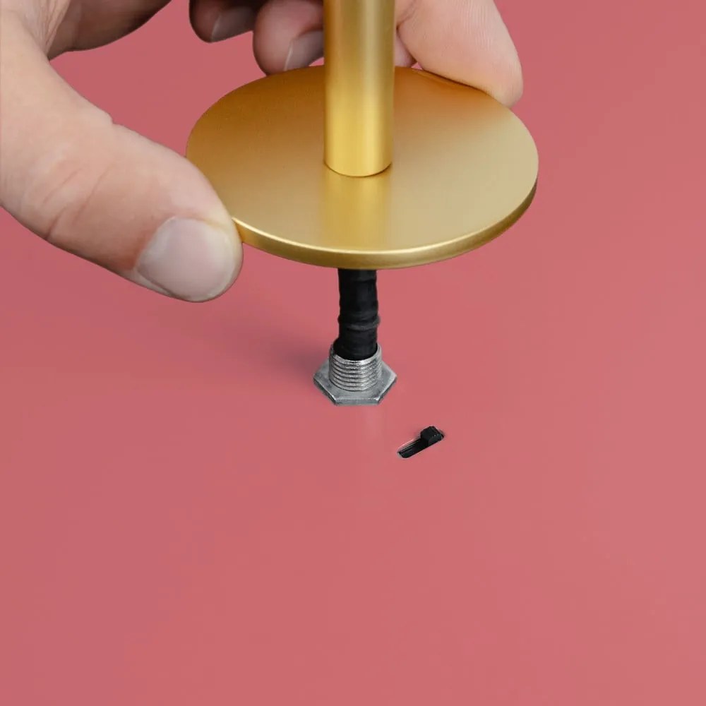 Lustră roz LED cu intensitate reglabilă din metal cu abajur din metal ø 31 cm Asteria Plus – UMAGE