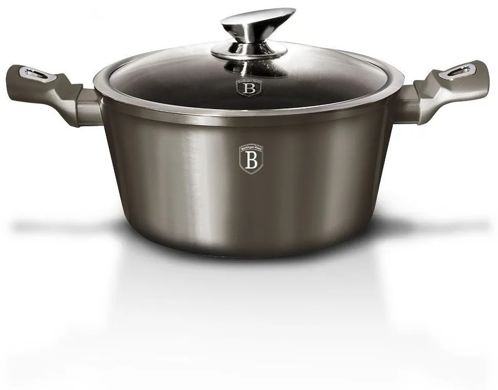 Oala cu capac 28 cm Carbon Metallic Line Berlinger Haus BH 1236N