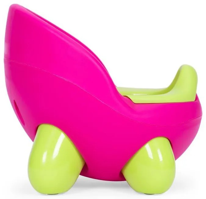 Ghiveci cu inserție detașabilă, picioare anti-alunecare roz-verde