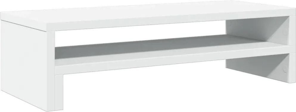 vidaXL Suport de monitor, alb, 54x22x15 cm, lemn prelucrat
