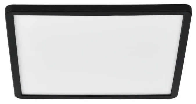 Plafoniera LED design silm IP54 baie Oja square 29 negru 3000-4000K 2015066103 NL