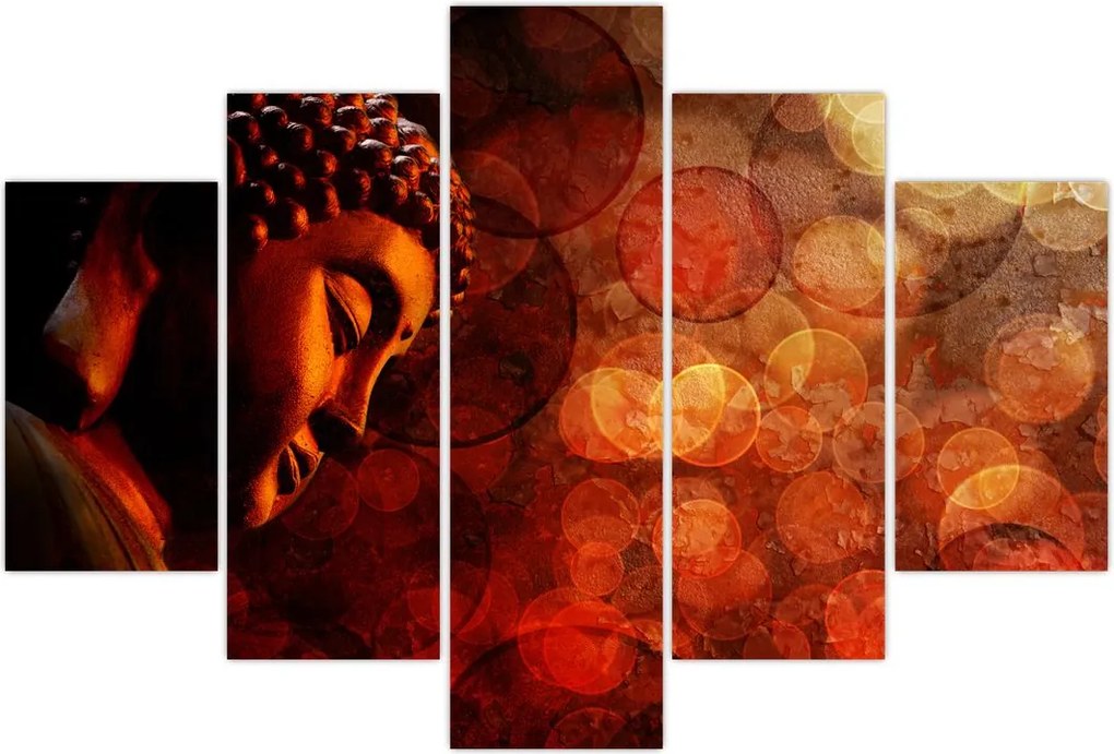 Tablou - Buddha în nuanțe roșii (150x105 cm)