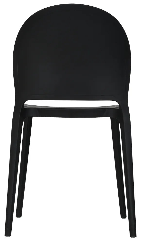Scaun din plastic ANTOS, neagra