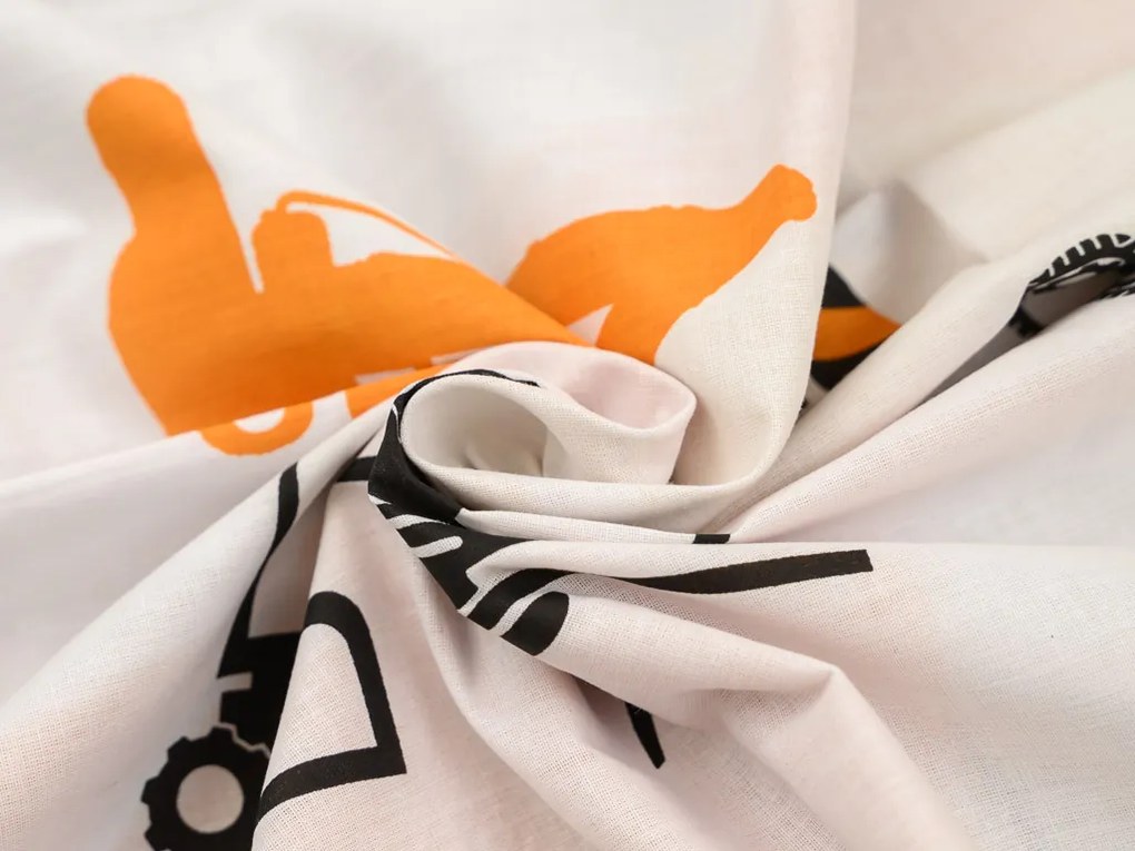 Lenjerie de pat din bumbac luminiscente BAGR portocalie Dimensiune lenjerie de pat: 70 x 90 cm | 140 x 200 cm