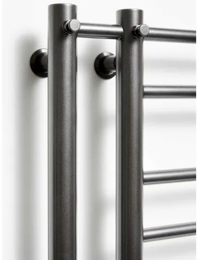 THEIA P.M.H. T2B - radiator de baie tip scară, 352 W, 154 cm, montare pe partea dreaptă, negru