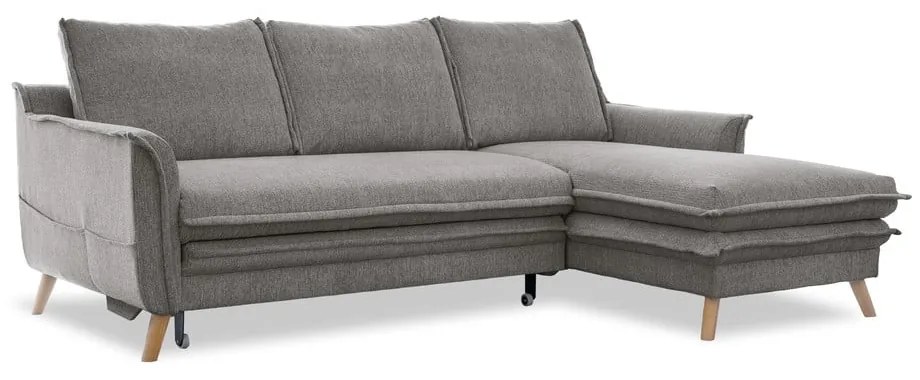 Colțar gri extensibil (cu colț pe partea dreaptă) Charming Charlie – Miuform