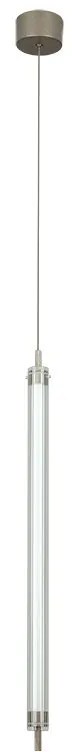 Pendul LED Vertical, Cilindric 20W 3000K BRUSHED COFFEE ZB-25169