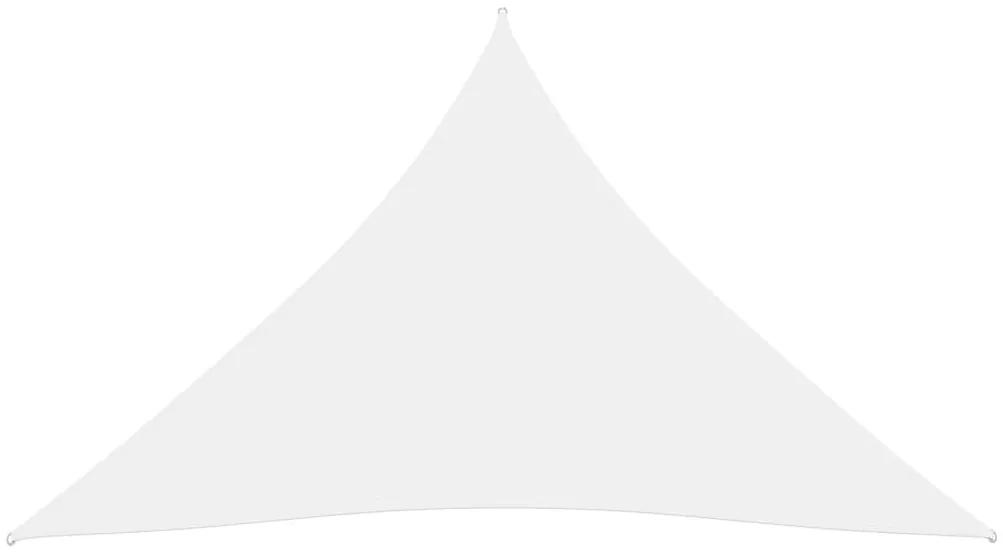 Parasolar, alb, 3x3x3 m, tesatura oxford, triunghiular Alb, 3 x 3 x 3 m