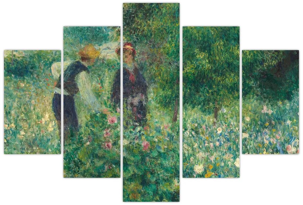 Tablou - Auguste Renoir, Picking Flowers, reproducere (150x105 cm)