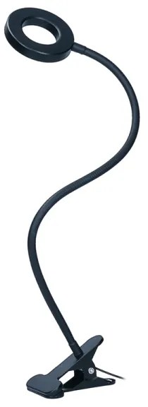Brilagi - Lampă LED reglabilă cu clemă ORBELA LED/8W/5V 3000/4000/5000K neagră