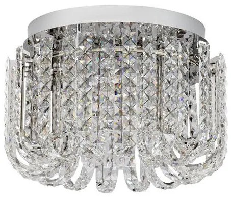 Lustra aplicata LED crom, cristale sticla CELYSIA 50cm