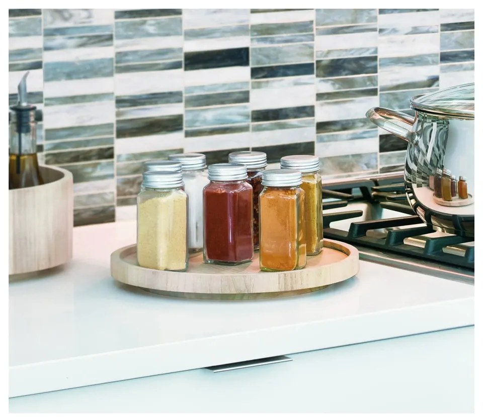 Organizator de bucătărie din lemn paulownia iDesign, ø 26,7 cm