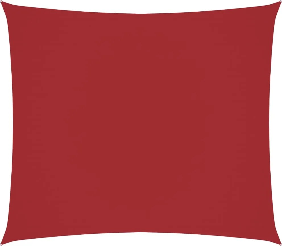 vidaXL Pânză parasolar, roșu, 2,5x3 m, țesătură oxford, dreptunghiular